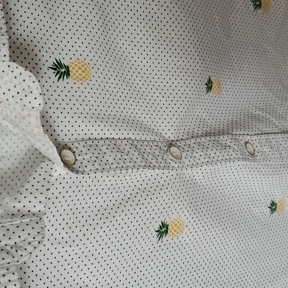 Denim & Flower Pineapple short sleeve shirt - Picture 2 of 8